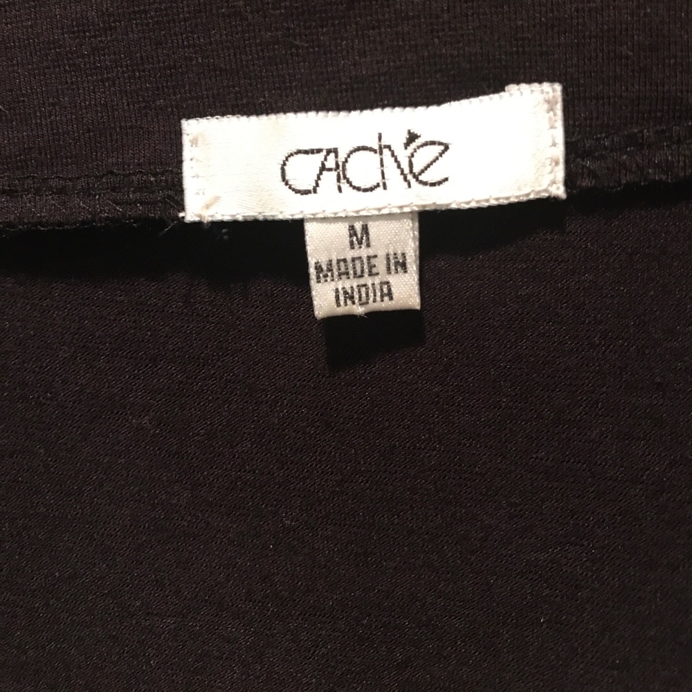 Black Cache Top With Sequin Detail - image 4